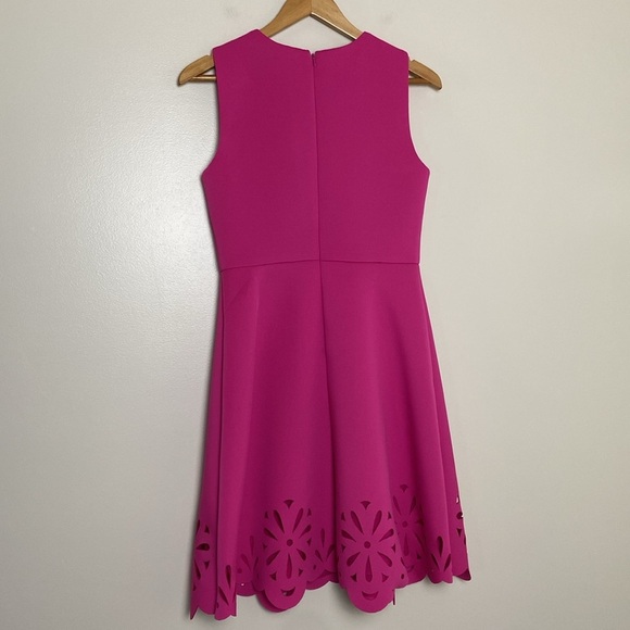 Badgley Mischka Collection Sleeveless Fit And Flare Cutout Cocktail Dress Size 8 - Picture 9 of 16